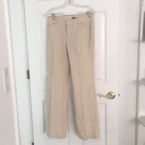 GAP TAN MODERN FIT FLARE STRETCH PANTS